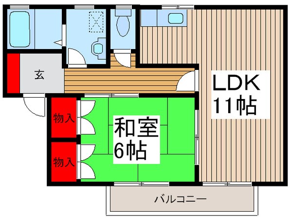 ハウスすずらんの物件間取画像